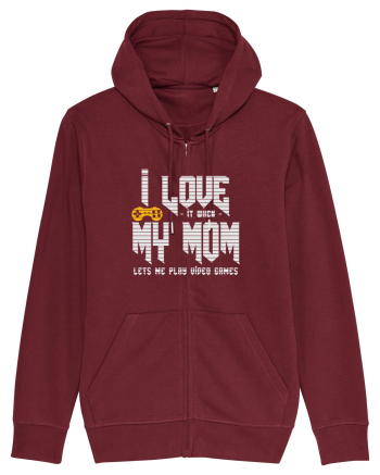 I love Mom Burgundy