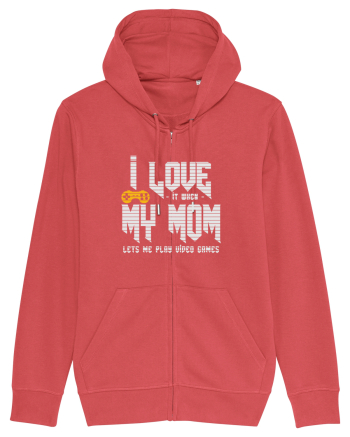 I love Mom Carmine Red