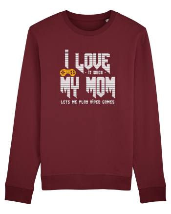 I love Mom Burgundy