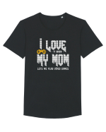 I love Mom Tricou mânecă scurtă guler larg Bărbat Skater