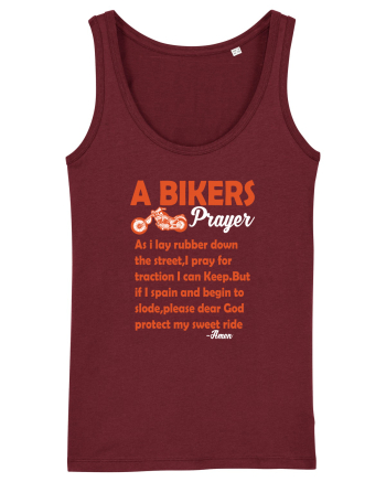 A biker Prayer Burgundy