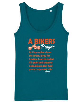 A biker Prayer Ocean Depth
