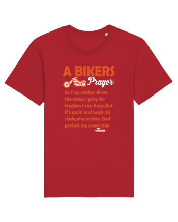 A biker Prayer Red