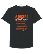A biker Prayer Tricou mânecă scurtă guler larg Bărbat Skater