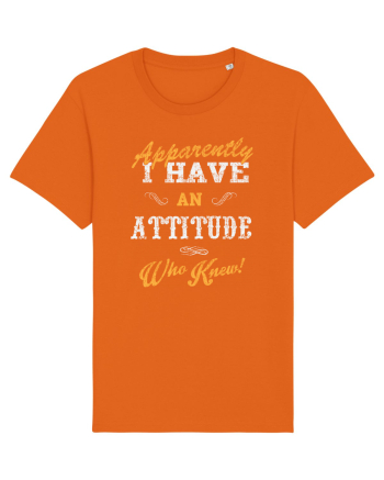 Attitude Puns Bright Orange