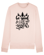 Be Good or I will text Santa Bluză mânecă lungă Unisex Rise
