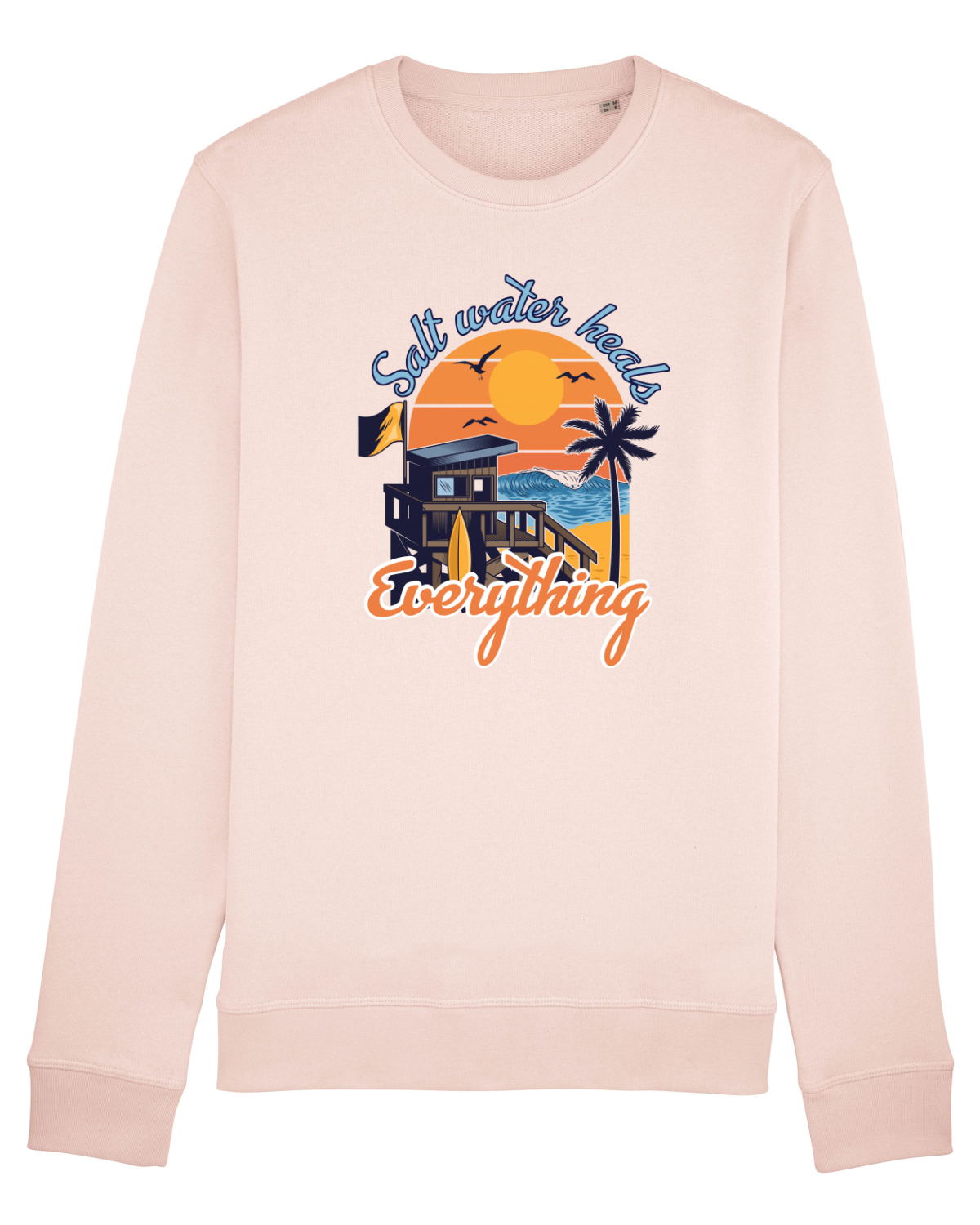 Bluză mânecă lungă Unisex Rise Candy Pink
