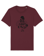 Be happy and Crazy Tricou mânecă scurtă Unisex Rocker