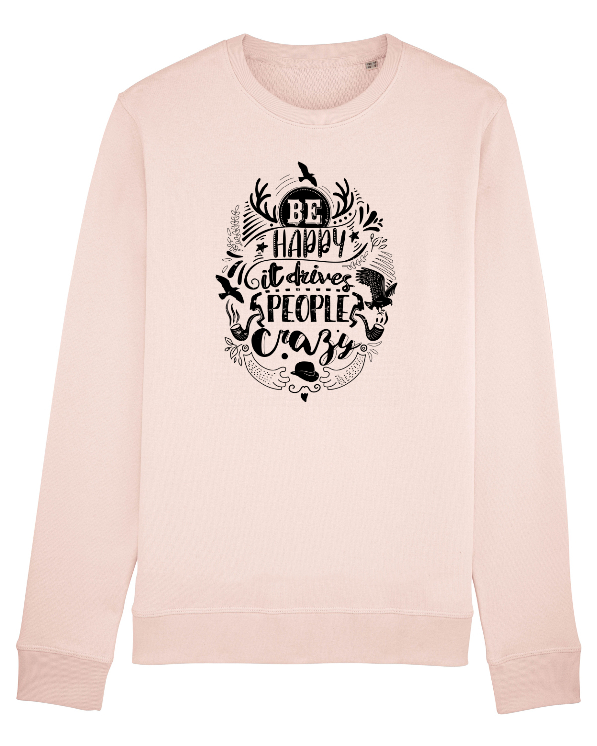 Bluză mânecă lungă Unisex Rise Candy Pink