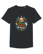 Be happy it drives people crazy Color Tricou mânecă scurtă guler larg Bărbat Skater