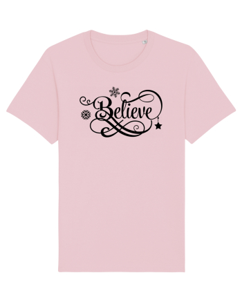 Believe Black Cotton Pink
