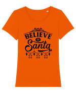 Believe in Sant Tricou mânecă scurtă guler larg fitted Damă Expresser