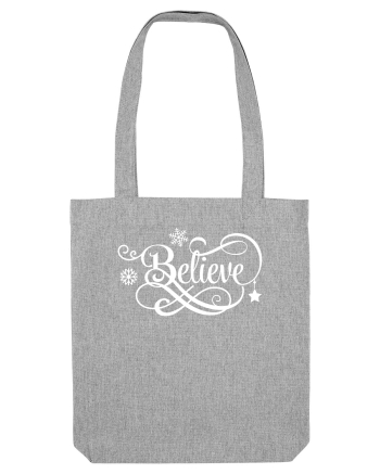 Believe White Heather Grey