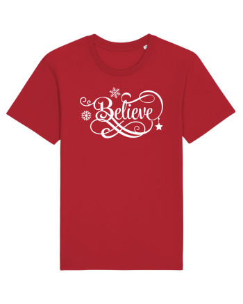 Believe White Red