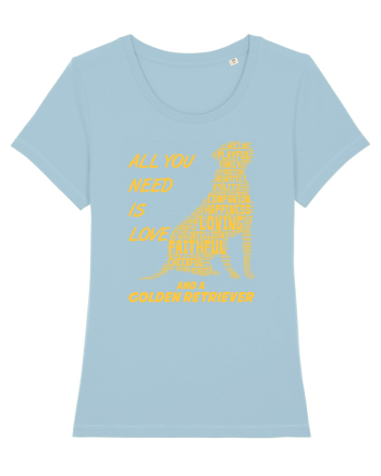 Golden Retriever Sky Blue
