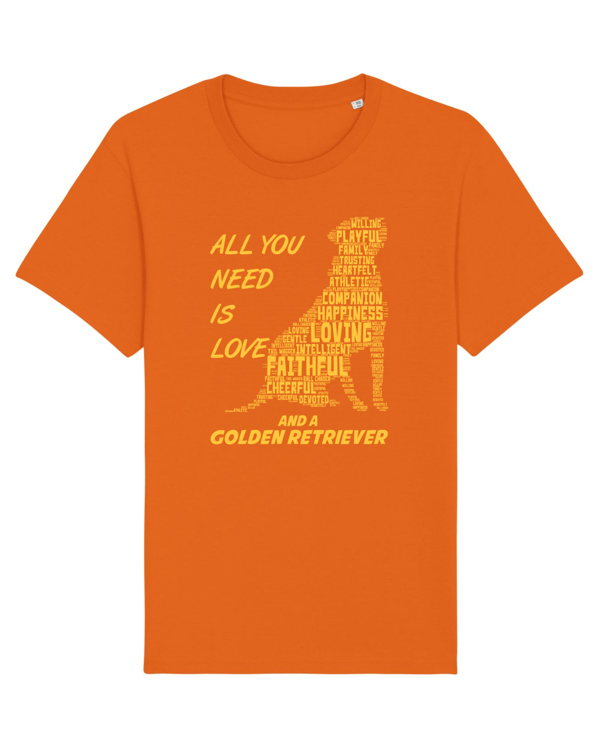 Tricou mânecă scurtă Unisex Rocker Bright Orange