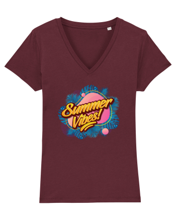 Summer Vibes Burgundy