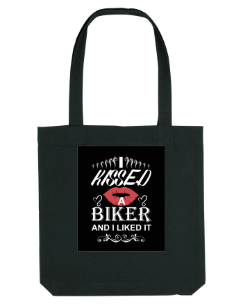 I kissed a biker white Black