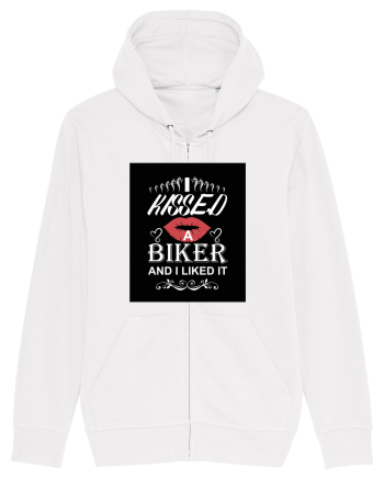 I kissed a biker white White