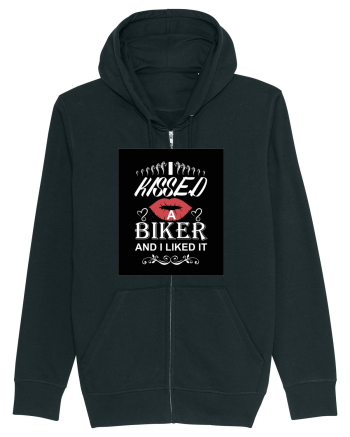 I kissed a biker white Black