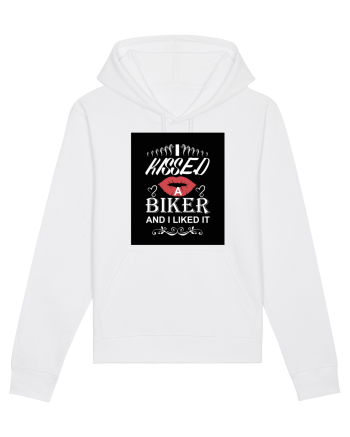 I kissed a biker white White