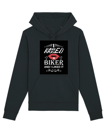I kissed a biker white Black