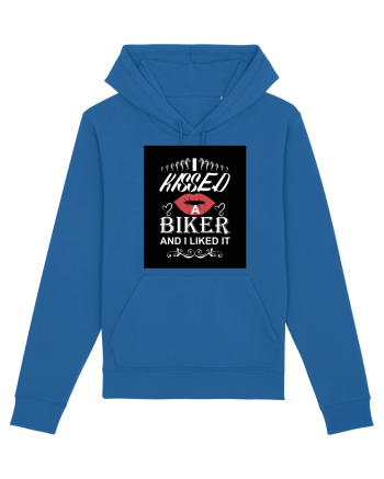 I kissed a biker white Royal Blue