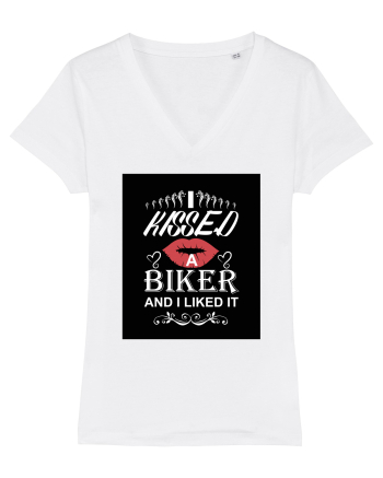 I kissed a biker white White