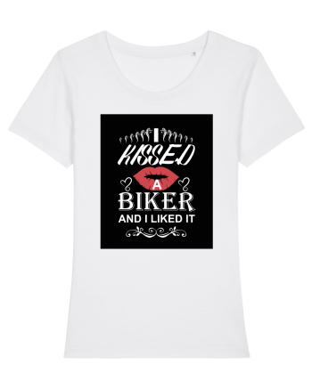 I kissed a biker white White