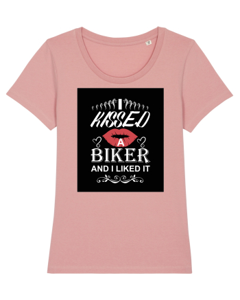 I kissed a biker white Canyon Pink