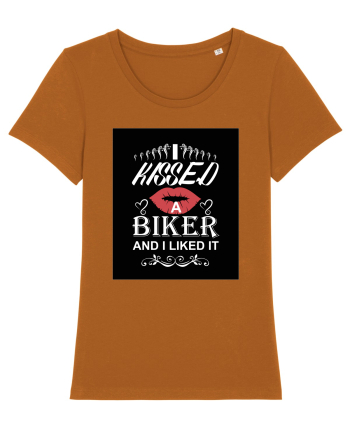 I kissed a biker white Roasted Orange