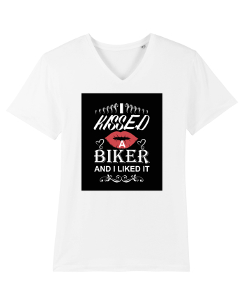 I kissed a biker white White