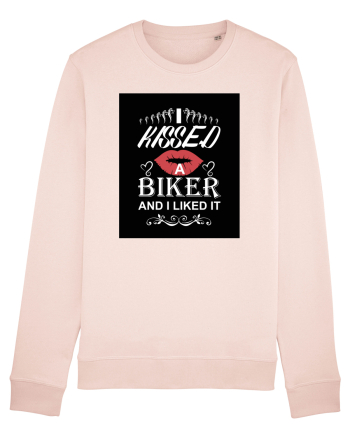 I kissed a biker white Candy Pink