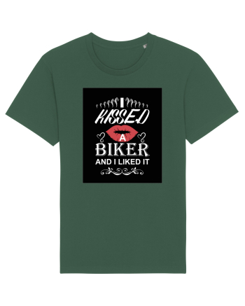 I kissed a biker white Bottle Green