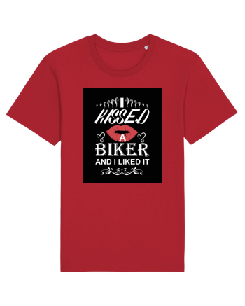 I kissed a biker white Red