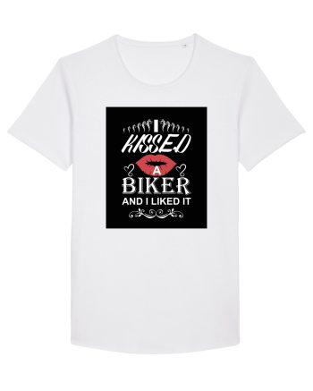 I kissed a biker white White