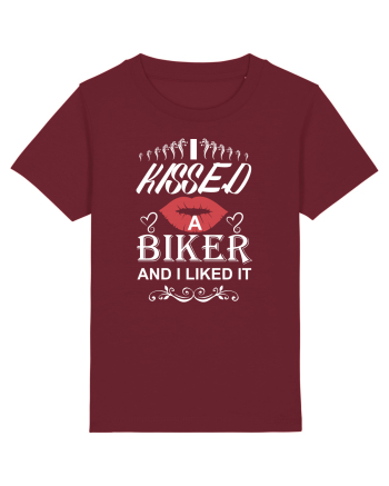 I kissed a biker Burgundy