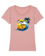 Good Times and Tan Lines Tricou mânecă scurtă guler larg fitted Damă Expresser
