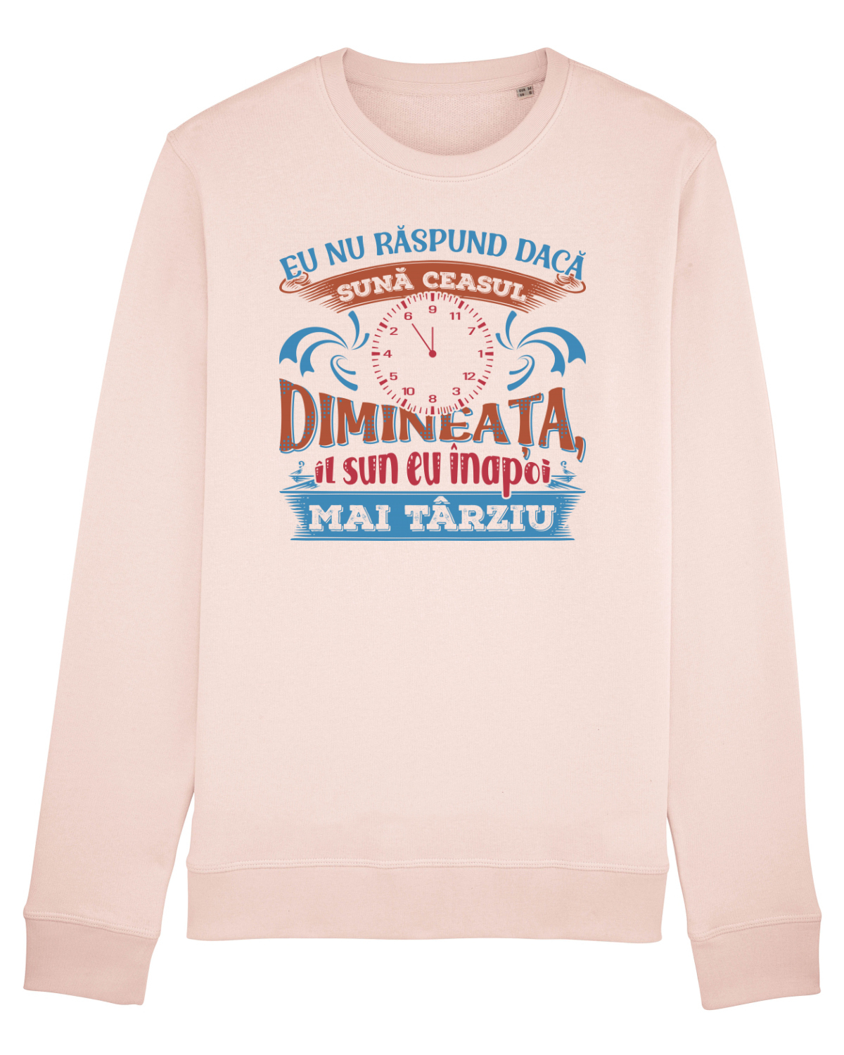 Bluză mânecă lungă Unisex Rise Candy Pink
