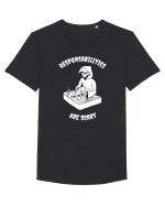 Schelet Spaland Vasele Tricou mânecă scurtă guler larg Bărbat Skater
