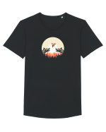 late night  Tricou mânecă scurtă guler larg Bărbat Skater
