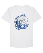 Ce e val, ca valul trece... Tricou mânecă scurtă guler larg Bărbat Skater