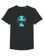 temelie mountains Tricou mânecă scurtă guler larg Bărbat Skater