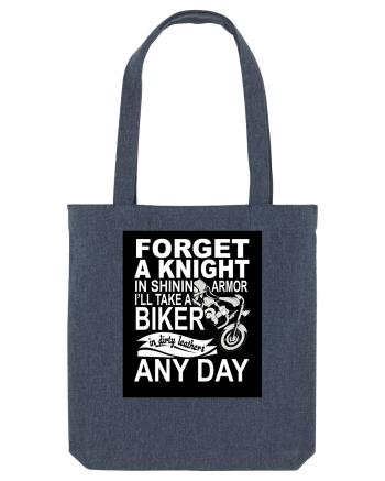 Biker in dirty leathers Midnight Blue