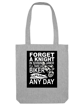 Biker in dirty leathers Heather Grey