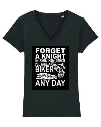 Biker in dirty leathers Black