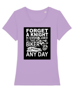 Biker in dirty leathers Tricou mânecă scurtă guler larg fitted Damă Expresser