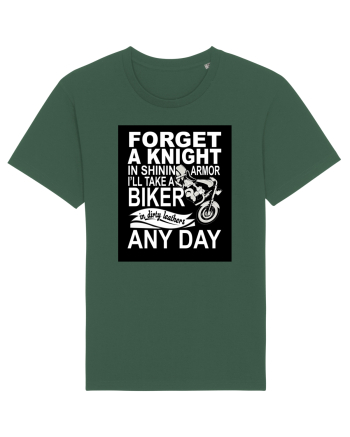 Biker in dirty leathers Bottle Green