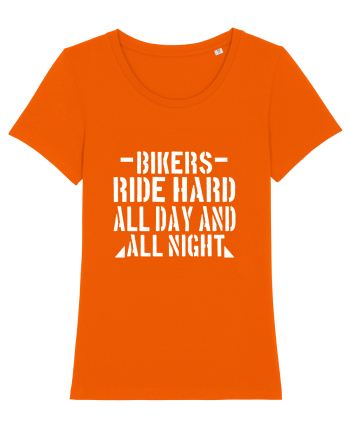 Biker Quote Bright Orange