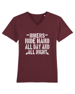 Biker Quote Tricou mânecă scurtă guler V Bărbat Presenter